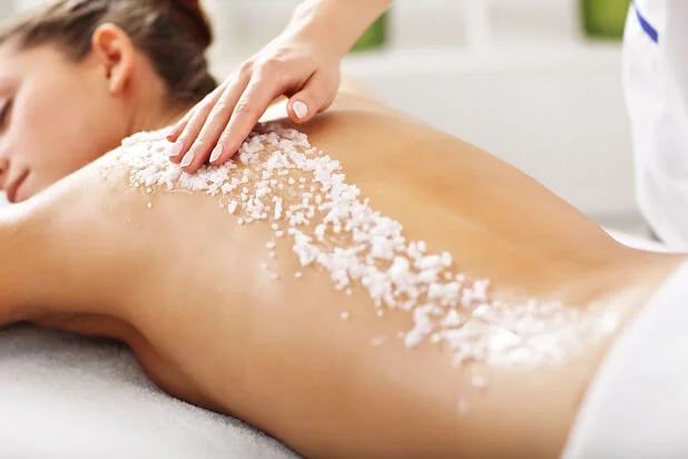 Dead Sea Salt Body Scrub and Exfoliating Massage in Tijuana at Masaje Milagroso