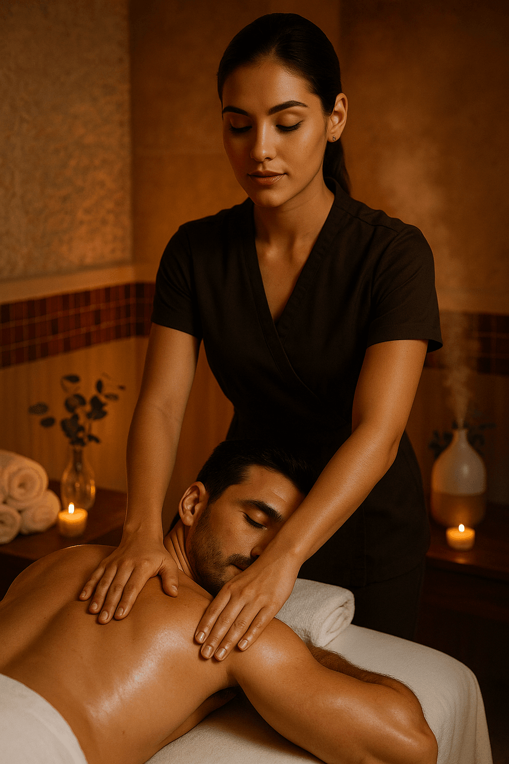 Thai Tropical Rainforest Couples Spa Cabin with Waterfalls in Playas de Tijuana