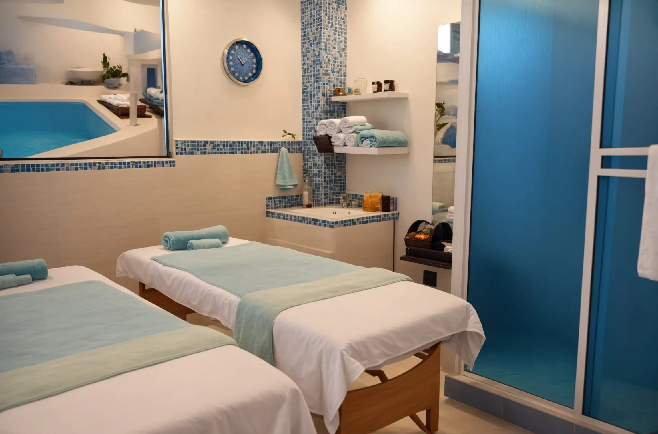 Egyptian Pharaoh & Classical Stone Couples Spa Room at Masaje Milagroso Zona Río Tijuana