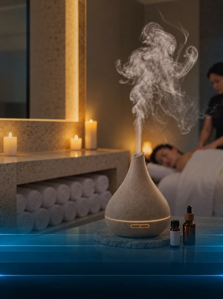 Masaje Spa Memberships Tijuana Masaje Spa Memberships - Luxury aromatherapy essential oil diffuser with rising fragrant mist and VIP massage suite in Tijuana